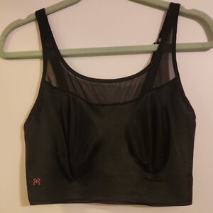 Ruby Ribbon Black Sheer Bra